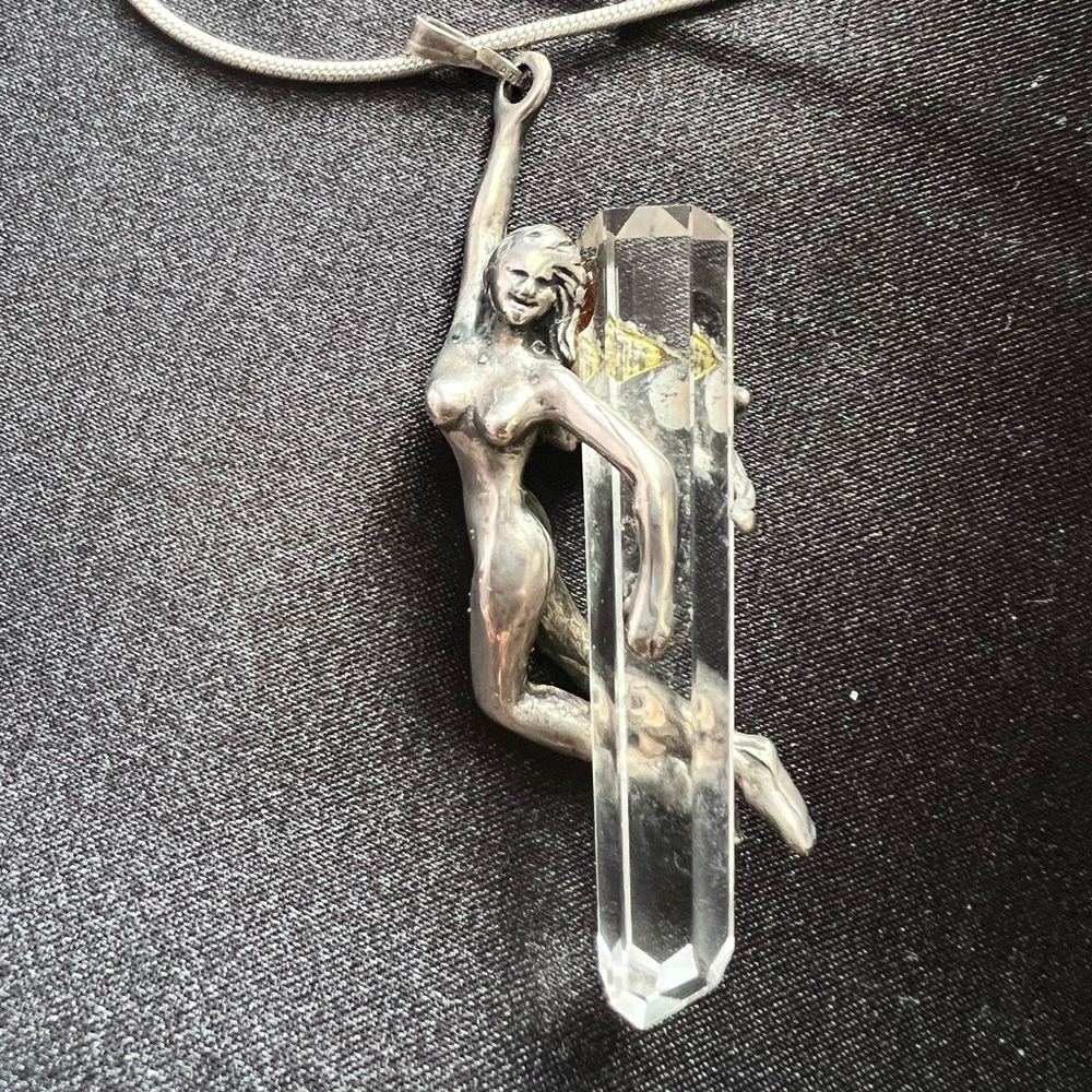 Clear Quartz necklace.